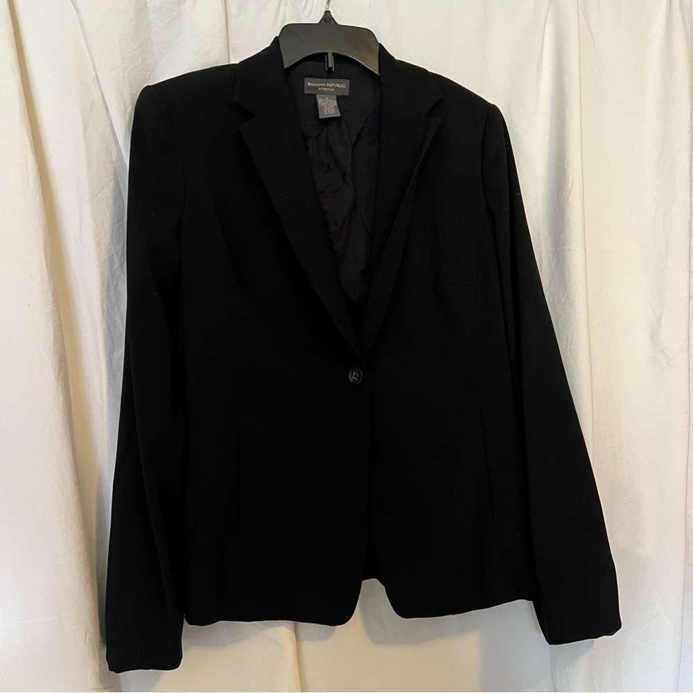 Banana Republic Single Button Blazer Stretch